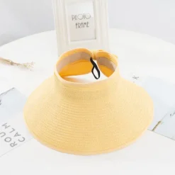 New 14 Colors Summer Folding Empty Top Hat Straw Hat Sun Hat Beach Hat Sunshade Sun Hat Panama Women's Men's Straw Hat Women Hats