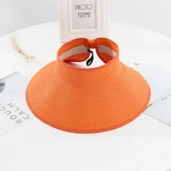 New 14 Colors Summer Folding Empty Top Hat Straw Hat Sun Hat Beach Hat Sunshade Sun Hat Panama Women's Men's Straw Hat Women Hats