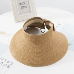 New 14 Colors Summer Folding Empty Top Hat Straw Hat Sun Hat Beach Hat Sunshade Sun Hat Panama Women's Men's Straw Hat Women Hats