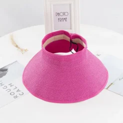 New 14 Colors Summer Folding Empty Top Hat Straw Hat Sun Hat Beach Hat Sunshade Sun Hat Panama Women's Men's Straw Hat Women Hats