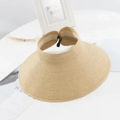 New 14 Colors Summer Folding Empty Top Hat Straw Hat Sun Hat Beach Hat Sunshade Sun Hat Panama Women's Men's Straw Hat Women Hats