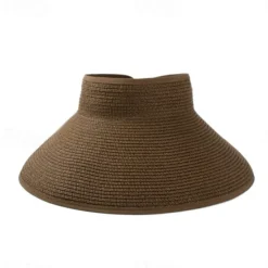 New 14 Colors Summer Folding Empty Top Hat Straw Hat Sun Hat Beach Hat Sunshade Sun Hat Panama Women's Men's Straw Hat Women Hats