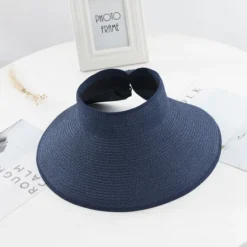 New 14 Colors Summer Folding Empty Top Hat Straw Hat Sun Hat Beach Hat Sunshade Sun Hat Panama Women's Men's Straw Hat Women Hats