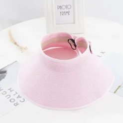New 14 Colors Summer Folding Empty Top Hat Straw Hat Sun Hat Beach Hat Sunshade Sun Hat Panama Women's Men's Straw Hat Women Hats