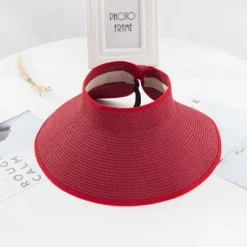 New 14 Colors Summer Folding Empty Top Hat Straw Hat Sun Hat Beach Hat Sunshade Sun Hat Panama Women's Men's Straw Hat Women Hats