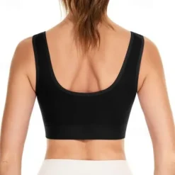 New 2 Pack Underwear Women's Plus Size Deep U Comfortable Beauty Back Yoga Vest with Pads No Steel Ring Gathered Shock-proof Sports Bra Home Outfits Women Lingerie