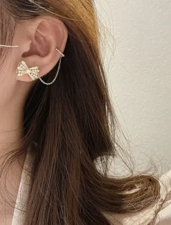 Clearance 1 Pair Drop Earrings Ear Cuff For Women's Party Evening Gift Date Alloy Fancy Fashion Daisy Women Trendy Jewelry