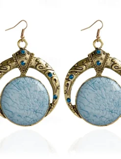 Sale 1 Pair Drop Earrings For Women's Party Evening Gift Date Alloy Vintage Style Fashion Women Trendy Jewelry