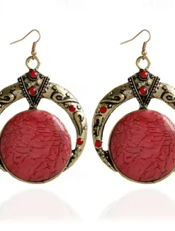 Sale 1 Pair Drop Earrings For Women's Party Evening Gift Date Alloy Vintage Style Fashion Women Trendy Jewelry