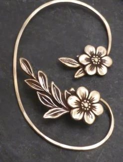 Sale 1 Pair Ear Cuff For Women's Party Evening Gift Date Alloy Vintage Style Fashion Petal Women Trendy Jewelry