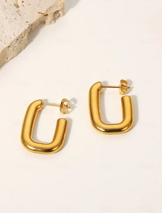 1 Pair Stud Earrings For Women's Party Evening Gift Date Alloy Fashion Women Trendy Jewelry