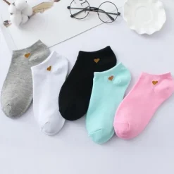 Hot 5 Pairs Women's Ankle Socks Low Cut Socks Work Daily Holiday Retro Polyester Casual Vintage Retro Casual Cute Socks Women Socks