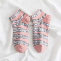 Sale 5 Pairs Women's Ankle Socks Low Cut Socks Work Daily Cotton Casual Vintage Retro Cute Socks Women Socks