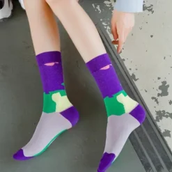 New 3 Pairs Women's Crew Socks Work Daily Holiday Multi Color Cotton Simple Classic Casual Sports Socks Women Socks