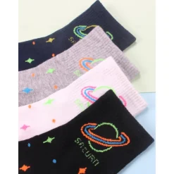Sale 4 Pairs Women's Crew Socks Work Daily Holiday Retro Cotton Classic Casual Formal Warm Casual Cute Socks Women Socks