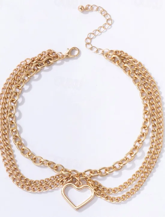 New Ankle Bracelet Boho Women's Body Jewelry For Gift Daily Geometrical Alloy Silver Gold 1 PC Women Trendy Jewelry