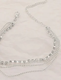 Ankle Bracelet Women's Body Jewelry For Holiday Beach Rhinestone Alloy 1 PC Women Trendy Jewelry