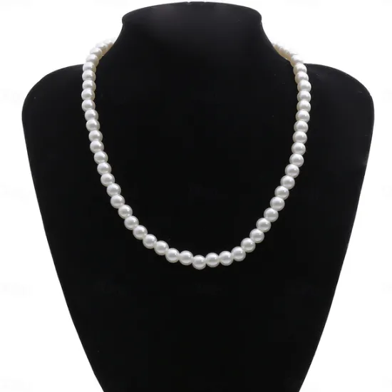 Clearance Beaded Necklace Pearl Necklace For Women's Pearl Party Wedding Casual Pearl Imitation Pearl Women Trendy Jewelry