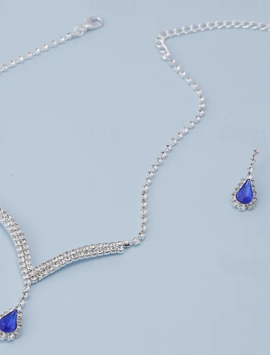 New Bridal Jewelry Sets For Women's Wedding Party Evening Alloy Fancy Women Trendy Jewelry