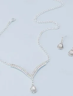 New Bridal Jewelry Sets For Women's Wedding Party Evening Alloy Fancy Women Trendy Jewelry