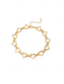 Outlet Chain Necklace Charm Necklace For Women's Wedding Party Evening Birthday Party Alloy Fancy Heart Star Women Trendy Jewelry
