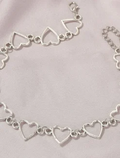 Outlet Chain Necklace Charm Necklace For Women's Wedding Party Evening Birthday Party Alloy Fancy Heart Star Women Trendy Jewelry