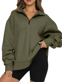 Discount Comfry Women's Tunic Dressy Tops Work Daily Sports Daily Long Sleeve Spring Fall Women Hoodies & Sweatshirts