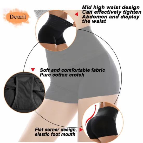 New Corset Women's Control Panties Shapewears Office Running Gym Yoga Black White Khaki Cotton Sport Breathable Seamed Tummy Control Push Up Solid Color All Seasons Home Outfits Women Shapewear