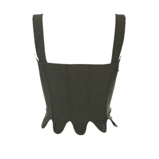 Sale Corset Women's Corset Tops Simple Style Overbust Corset Backless Tummy Control Pure Color Lace Up Prom Party & Evening Club Spring Summer Army Green Khaki Home Outfits Women Shapewear