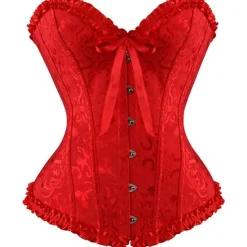 Clearance Corset Women's Plus Size Corsets Corsets Country Sexy Lady Sweetheart Tummy Control Push Up Jacquard Abstract Flower Hook & Eye Lace Up Nylon / Cotton Wedding Special Home Outfits Women Shapewear