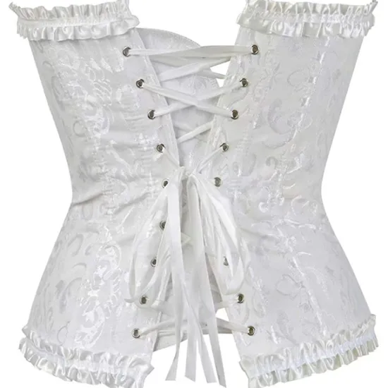 Clearance Corset Women's Plus Size Corsets Corsets Country Sexy Lady Sweetheart Tummy Control Push Up Jacquard Abstract Flower Hook & Eye Lace Up Nylon / Cotton Wedding Special Home Outfits Women Shapewear