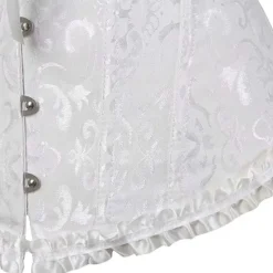 Clearance Corset Women's Plus Size Corsets Corsets Country Sexy Lady Sweetheart Tummy Control Push Up Jacquard Abstract Flower Hook & Eye Lace Up Nylon / Cotton Wedding Special Home Outfits Women Shapewear