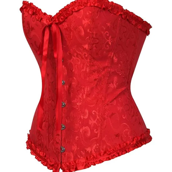 Clearance Corset Women's Plus Size Corsets Corsets Country Sexy Lady Sweetheart Tummy Control Push Up Jacquard Abstract Flower Hook & Eye Lace Up Nylon / Cotton Wedding Special Home Outfits Women Shapewear