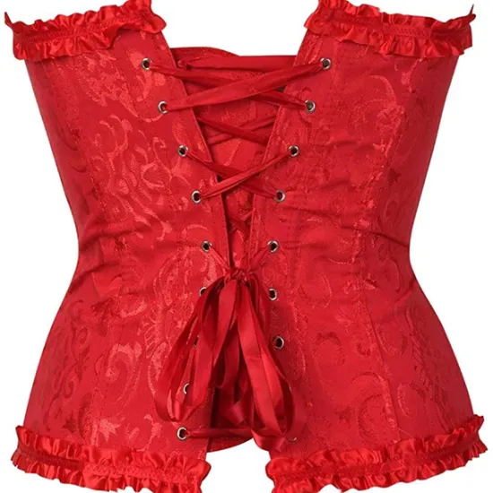 Clearance Corset Women's Plus Size Corsets Corsets Country Sexy Lady Sweetheart Tummy Control Push Up Jacquard Abstract Flower Hook & Eye Lace Up Nylon / Cotton Wedding Special Home Outfits Women Shapewear