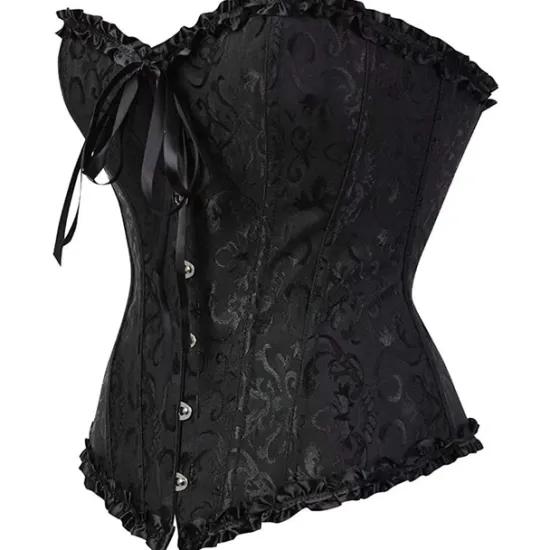 Clearance Corset Women's Plus Size Corsets Corsets Country Sexy Lady Sweetheart Tummy Control Push Up Jacquard Abstract Flower Hook & Eye Lace Up Nylon / Cotton Wedding Special Home Outfits Women Shapewear