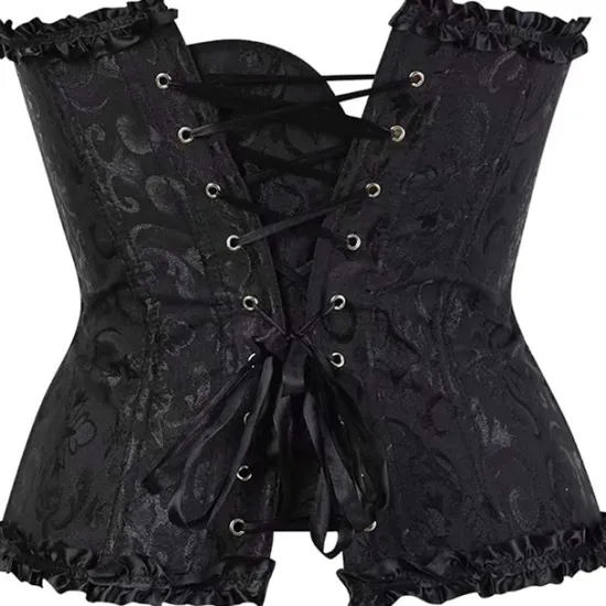 Clearance Corset Women's Plus Size Corsets Corsets Country Sexy Lady Sweetheart Tummy Control Push Up Jacquard Abstract Flower Hook & Eye Lace Up Nylon / Cotton Wedding Special Home Outfits Women Shapewear