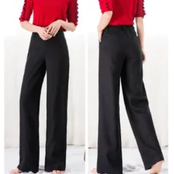 Outlet Cotton Linen Pants Baggy Pants coastal grandma style Baggy Black White Apricot Women Pants