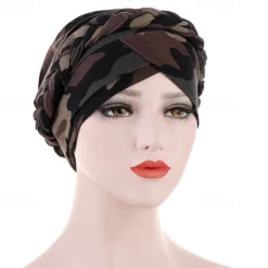Best Cotton Print Muslim Turban Scarf For Women Islamic Inner Hijab Caps Arab Wrap Head Scarves Femme Musulman Turbante Mujer Women Hats