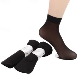 Daily 10 Pairs Women's Anckle Socks Low Cut Socks Home Work Daily Solid Color Spandex Simple Casual Women Socks