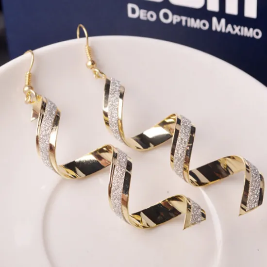 Discount Drop Earrings Dangle Earrings For Women's Party Wedding Casual Alloy Wave Gold Silver Women Trendy Jewelry