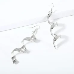 Discount Drop Earrings Dangle Earrings For Women's Party Wedding Casual Alloy Wave Gold Silver Women Trendy Jewelry