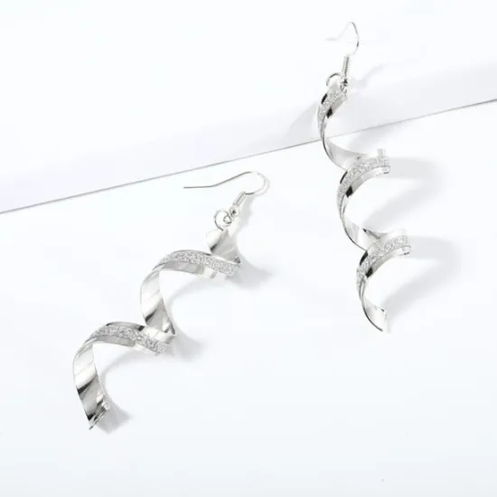 Discount Drop Earrings Dangle Earrings For Women's Party Wedding Casual Alloy Wave Gold Silver Women Trendy Jewelry