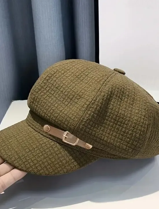 Clearance Elegant Embossed Berets Classic Solid Color British Style Beret Cap Breathable Newsboy Hats For Women Autumn & Winter Women Hats