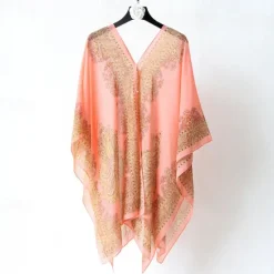 Hot Fashion Women Scarf Shawl Poncho Printed Sunscreen Scarf Sun Protection Shawl Beach Shawl Bikini Cover Soft Comfortable Women Scarves