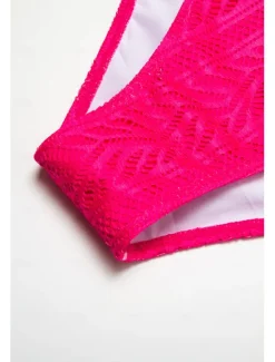 New Gradient Lace Bandeau Swimsuit Women One-Pieces