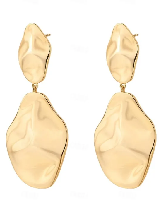 Best Hoop Earrings Vintage Style Drop Earrings Jewelry Silver / Gold For Wedding Party Daily Women Trendy Jewelry