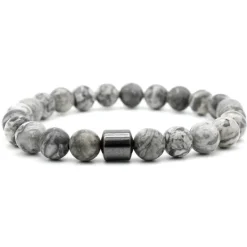 Outlet hot selling natural volcanic stone colorful seven chakra bracelet agate stone beads bracelet Women Trendy Jewelry