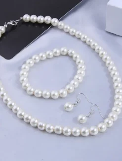 Best Jewelry Set For Women's Wedding Party Evening Resin Plastic Fancy Women Trendy Jewelry