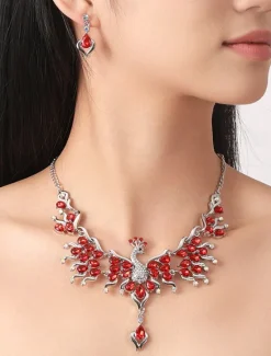 Jewelry Set For Women's Wedding Party Evening Gift Alloy Geometrical Women Trendy Jewelry