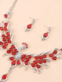 Jewelry Set For Women's Wedding Party Evening Gift Alloy Geometrical Women Trendy Jewelry